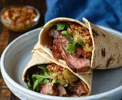 Grilled Steak & Onion Wrap