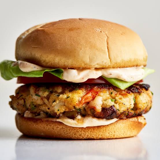 BBQ Prawn Burger