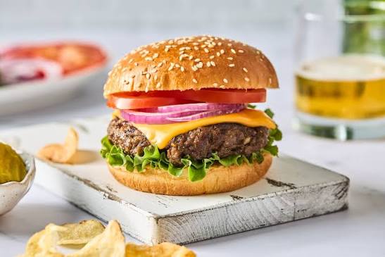 Braised Mushroom Burger
