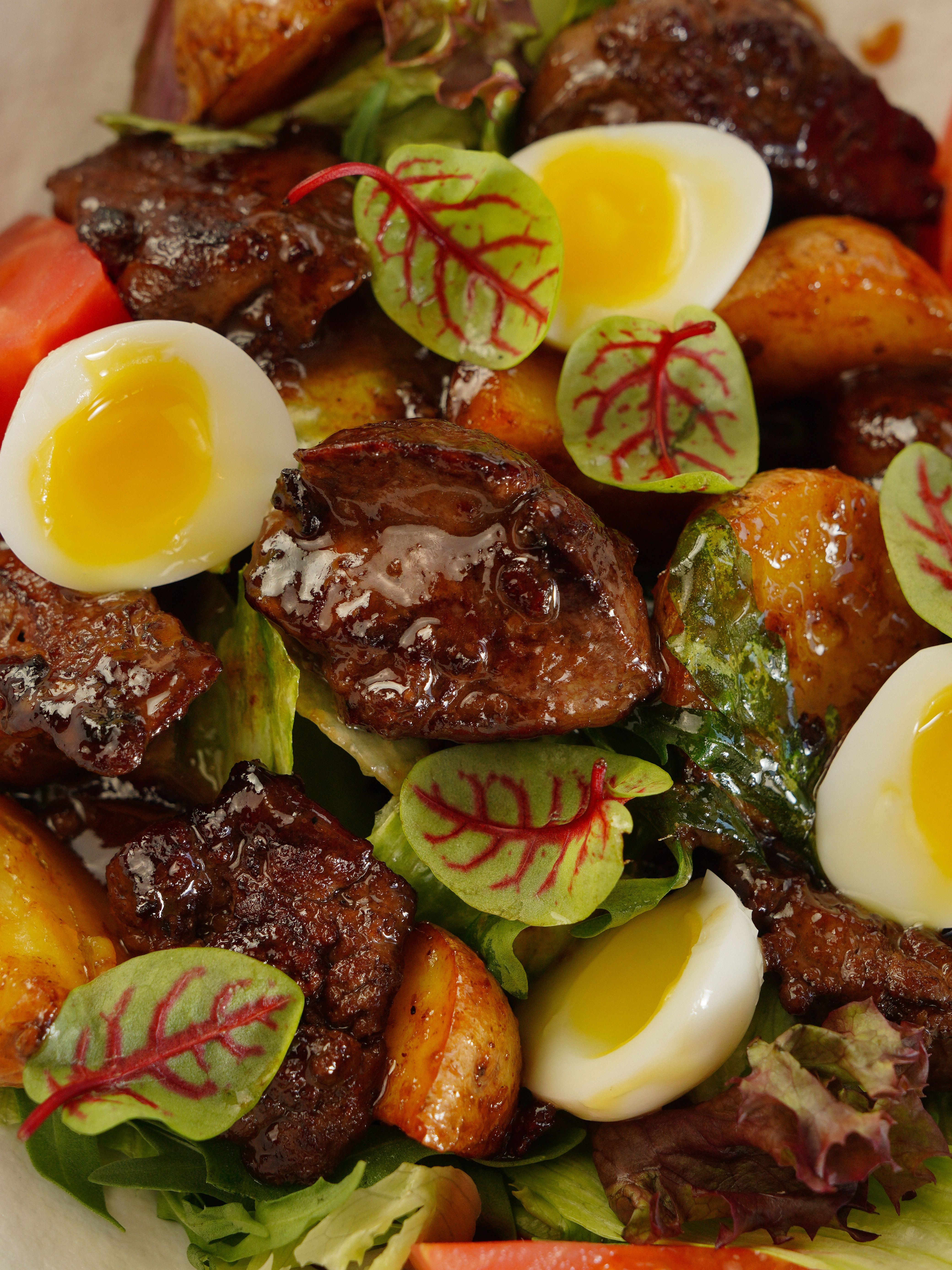 Spicy chicken livers